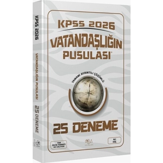 CBA Akademi 2026 Kpss Vatandaşlık Vatandaşlığın Pusulası 25 Deneme Çözümlü Temel Yeterlilik Testi (TYT) Fiyatı