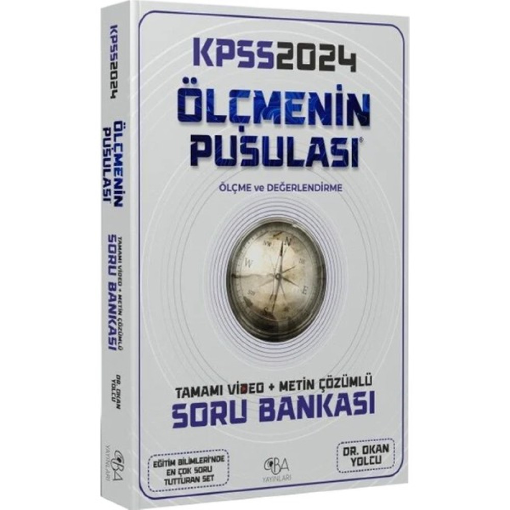 Cba Yayınları 2024 Kpss Eğitim Bilimleri Ölçme ve Değerlendirmenin Pusulası Soru Bankası Video Çözümlü Ders Sınav Kitapları Fiyatı