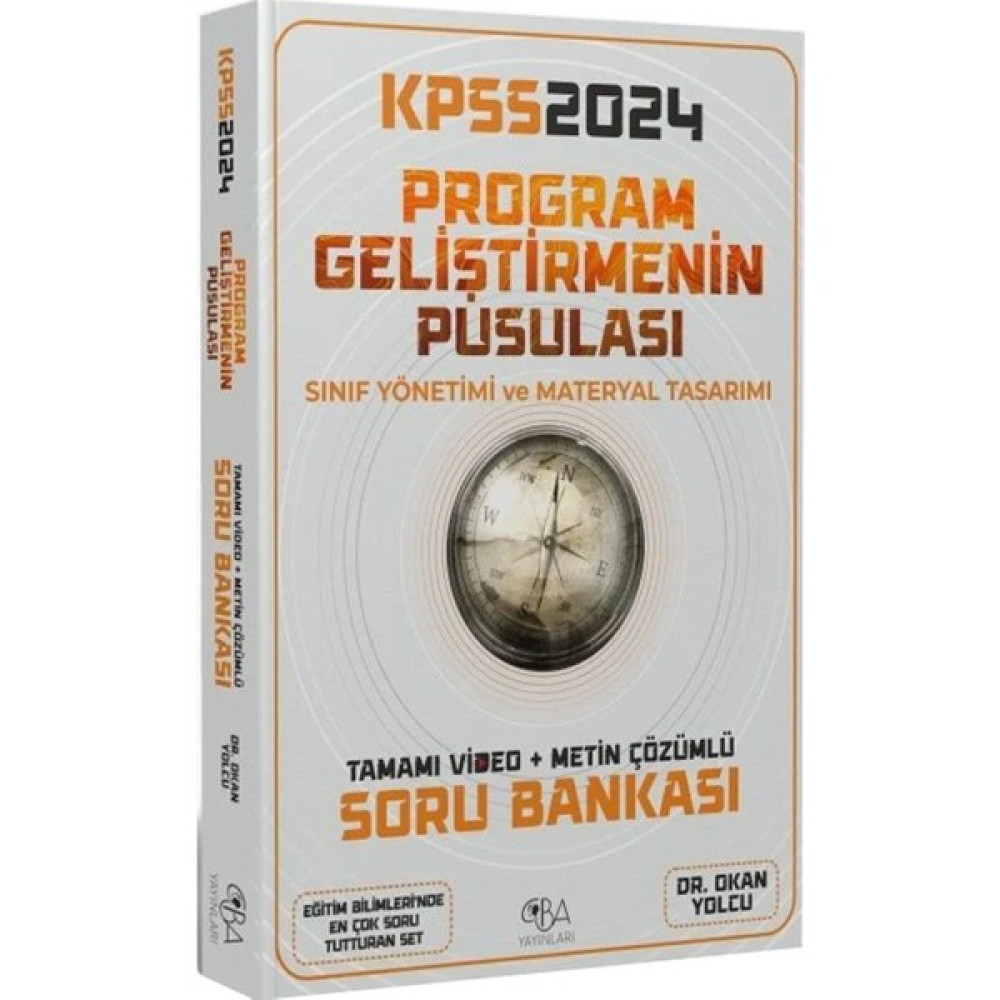 Cba Yayınları 2024 Kpss Eğitim Bilimleri Program Geliştirmenin Pusulası Soru Bankası Video Çözümlü Ders Sınav Kitapları Fiyatı