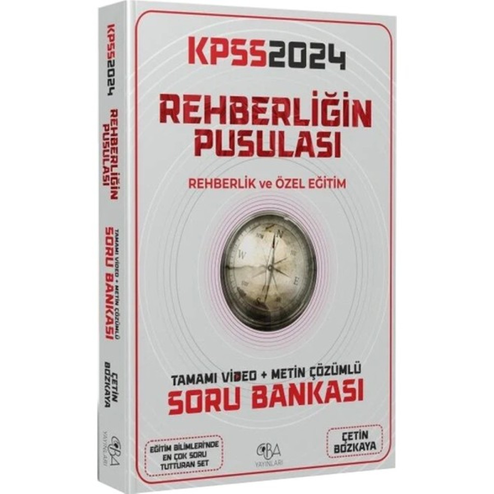 Cba Yayınları 2024 Kpss Eğitim Bilimleri Rehberliğin Pusulası Soru Bankası Video Çözümlü Ders Sınav Kitapları Fiyatı