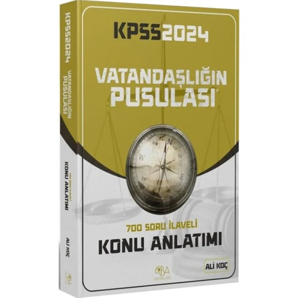 Cba Yayınları 2024 Kpss Vatandaşlığın Pusulası Konu Anlatımı – Ali Koç Ders Sınav Kitapları Fiyatı