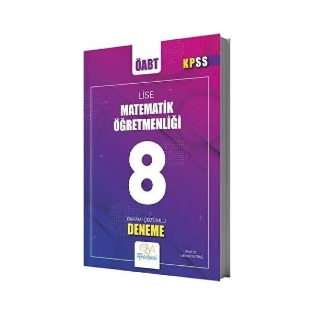 Cba Yayınları ÖABT Lise Matematik Öğretmenliği 8 Deneme Çözümlü Ders Sınav Kitapları Fiyatı