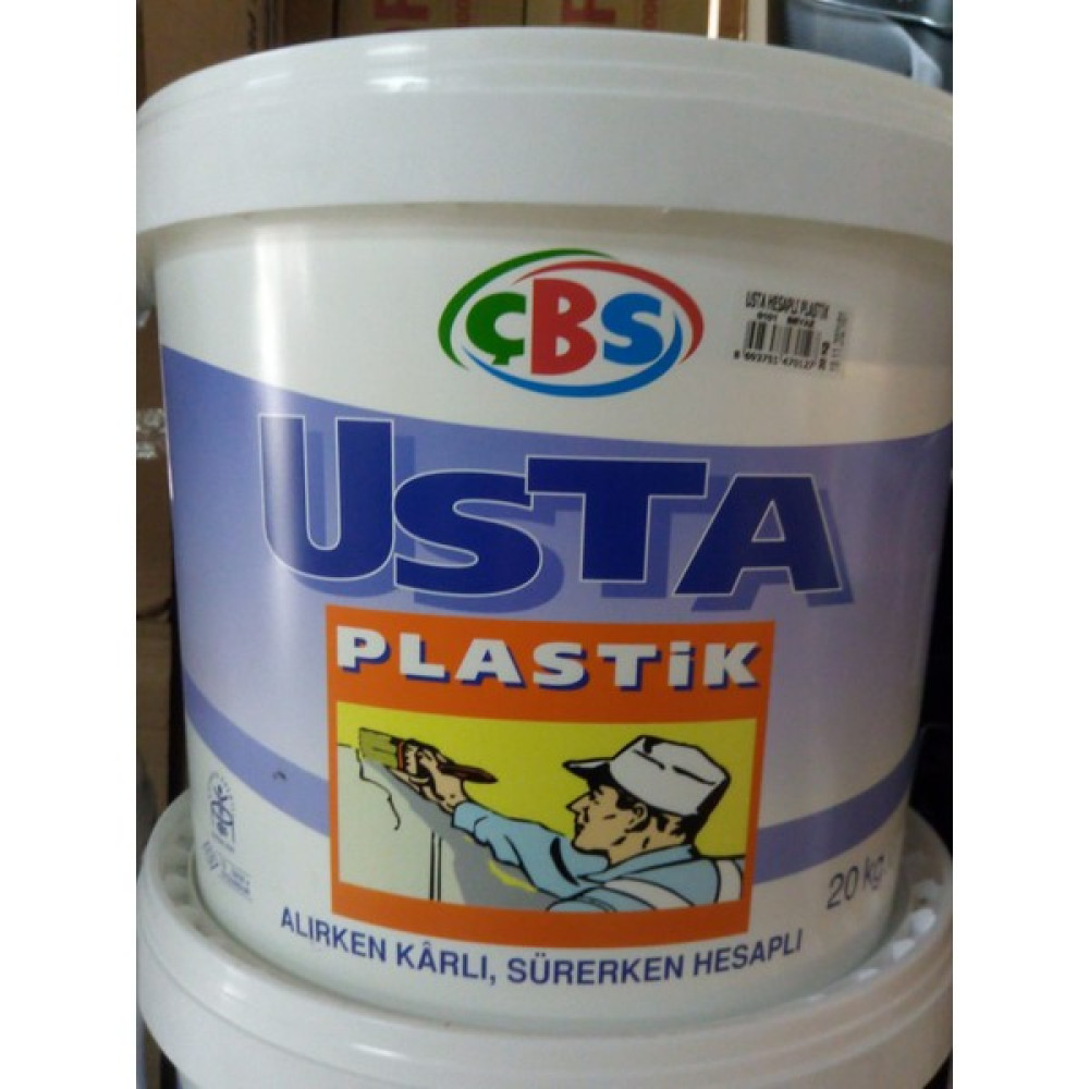 ÇBS Usta Plastik 20 Kg Beyaz Boya Oto Boyaları Fiyatı