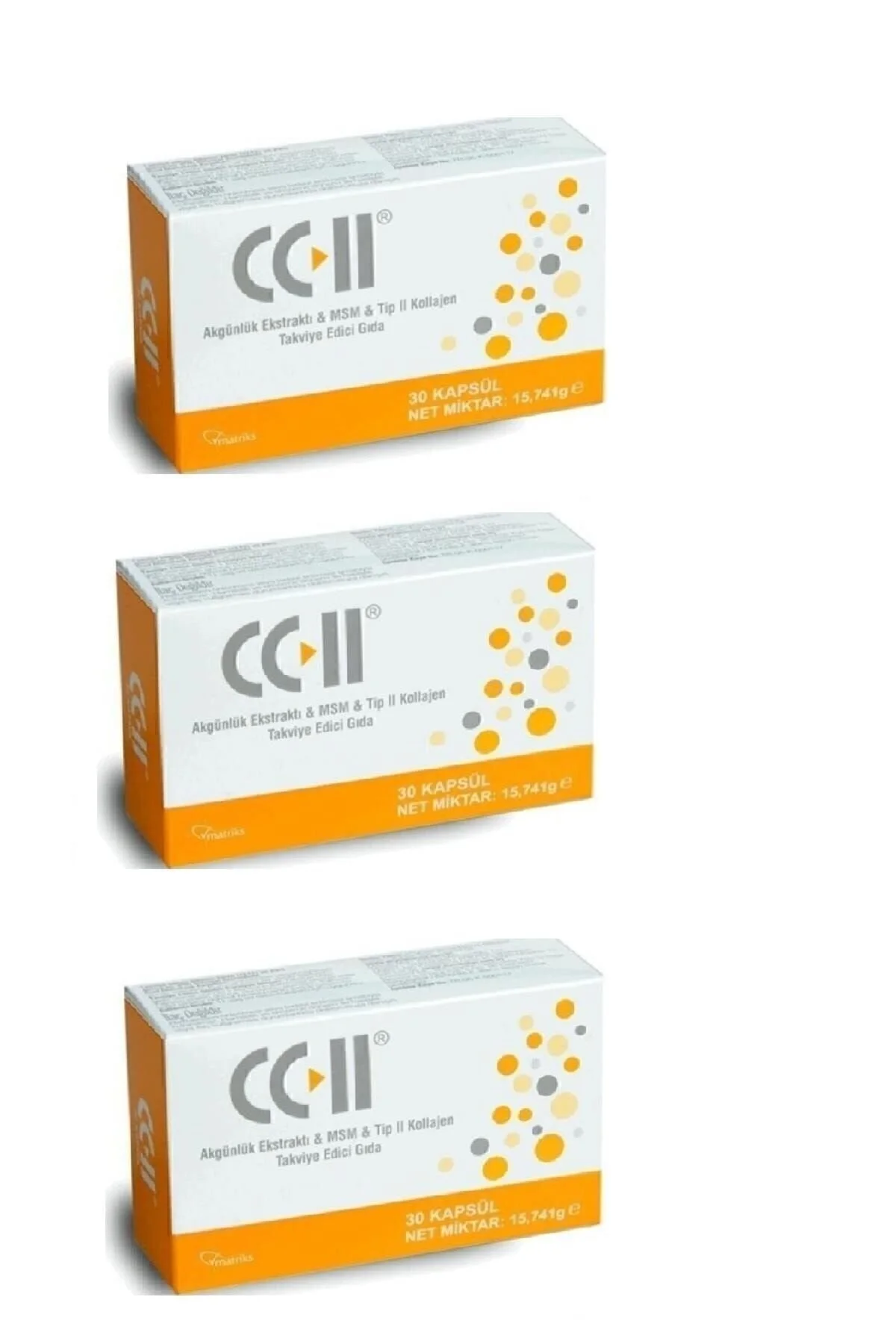 CC-II Tip 2 Kollajen 30 Kapsül 3lü Paket" Sağlık Fiyatı