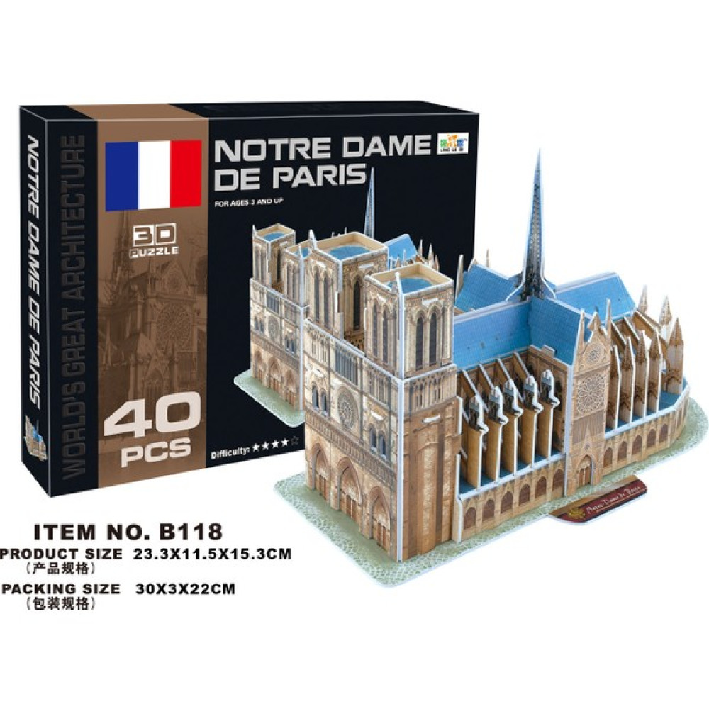 Cc Oyuncak 3D Puzzle Notre Dame De Paris - 40 Parça Oto Boyaları Fiyatı