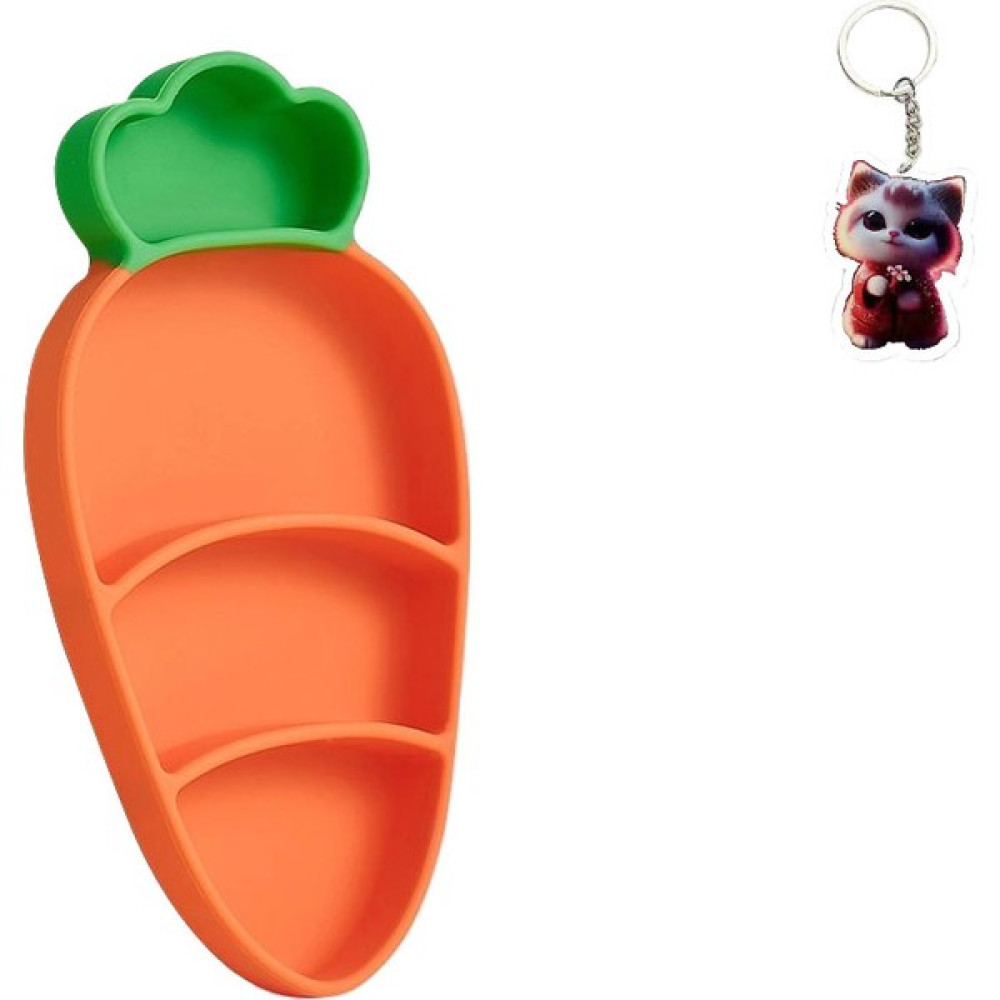 CC Stores Çocuk Silikon Kaplar Masa Kemer Vantuz Bölünmüş Turp Çatal Kaşık Saman Ek Gıda Tabağı (Yurt Dışından) Mama Seti Fiyatı