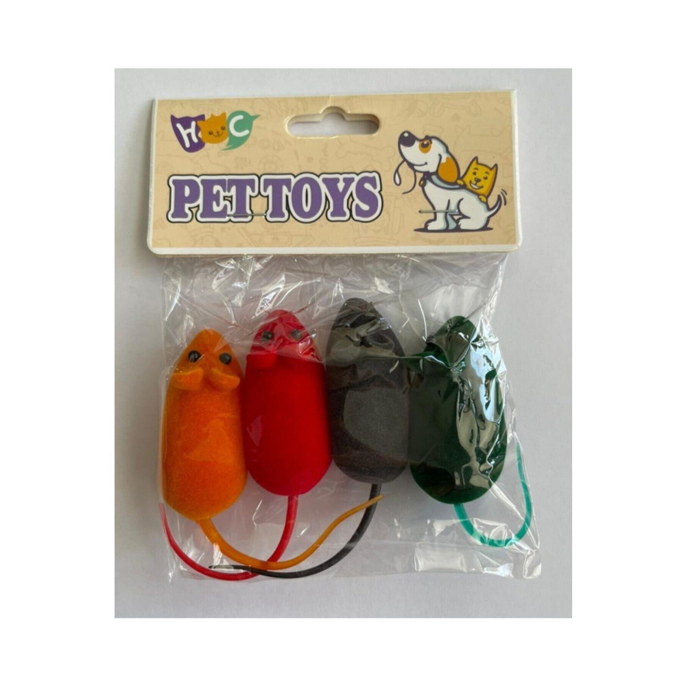 CCA Kedi Oyuncak 4 Lü Renkli Öten Fare Evcil Hayvan Ürünleri Fiyatı