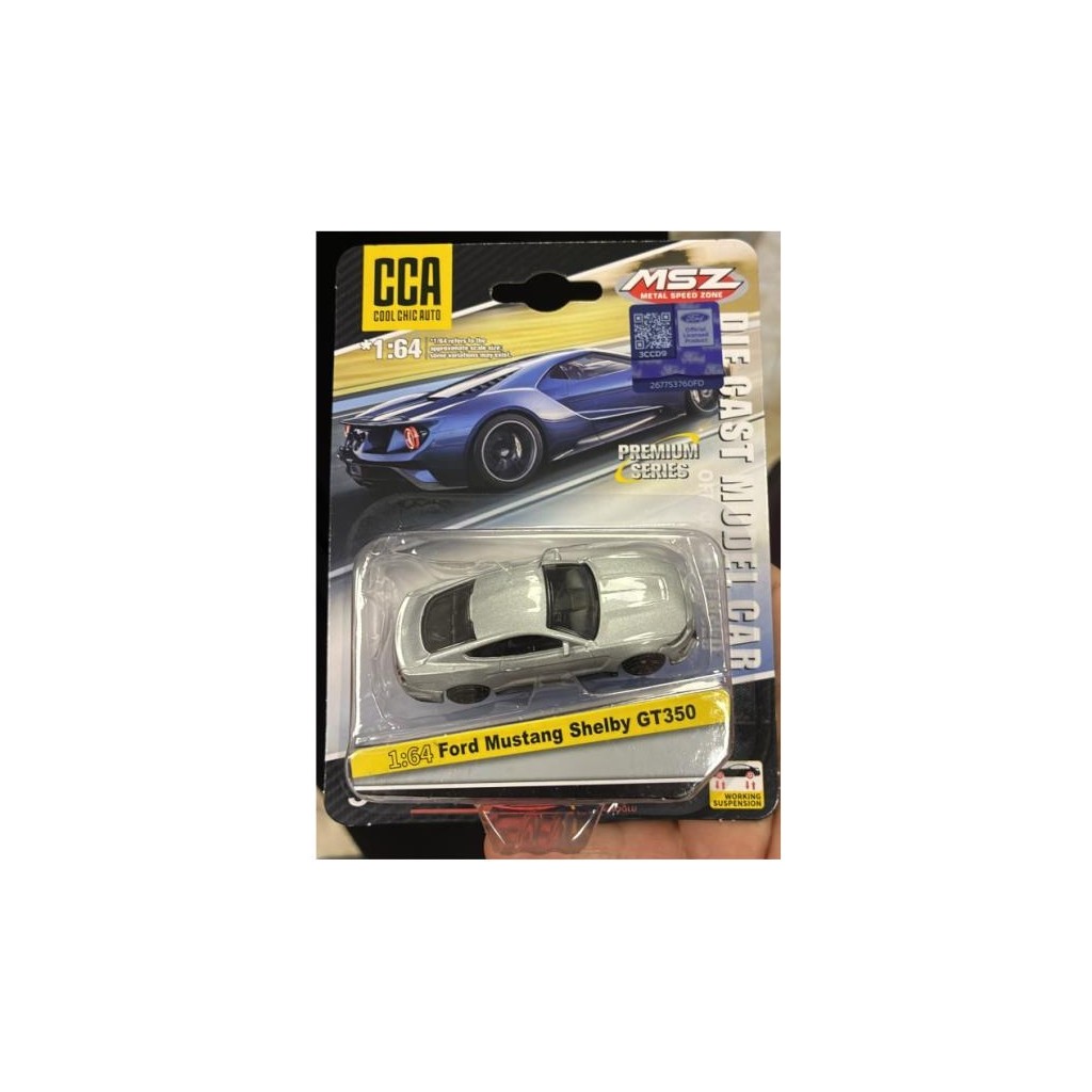 Cca Premium Series Ford Mustang Shelby GT350 Gümüş 1/64 Model Araba Diğer Fiyatı