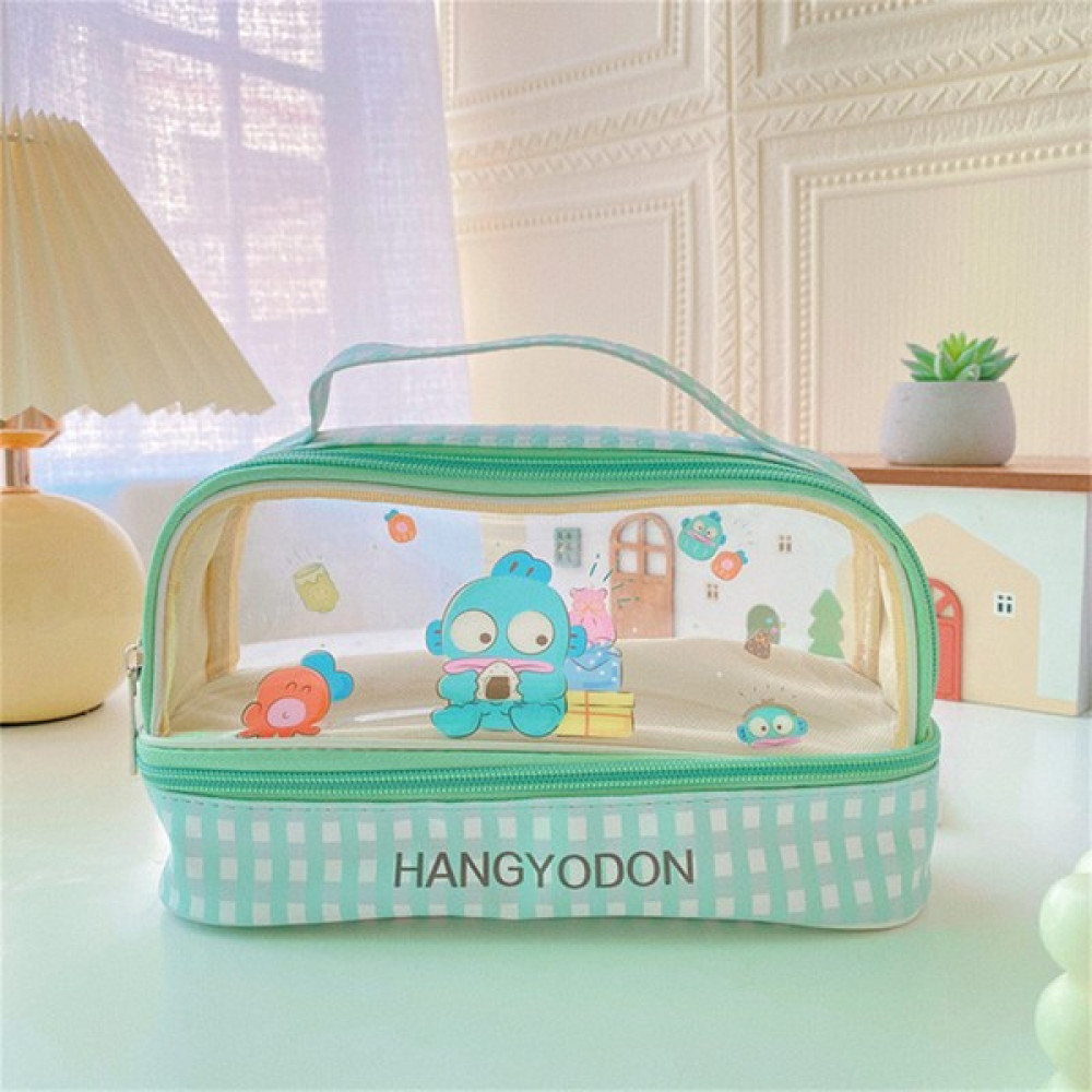 CCmoo Pretty Japon Kız Kalp Kuromi Pacha Köpek Büyük Kapasiteli Çift Katmanlı Taşınabilir Üç Boyutlu Sevimli Şeffaf Saklama Su / Garip Kalem Kutusu... Kalemlik (Kalem Kutusu) Fiyatı
