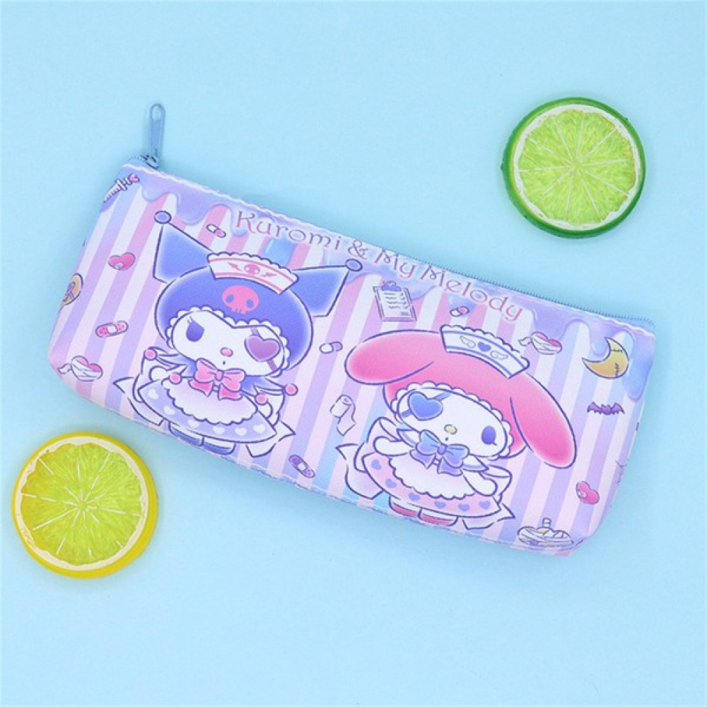 CCmoo Pretty Karikatür Sanrio Sanrio Kuromi Melody Pu Tek Katmanlı Kırtasiye Kırtasiye Saklama Mor Kuromi Kalem Kutusu (Yurt Dışından) - 1 Adet Kalemlik (Kalem Kutusu) Fiyatı