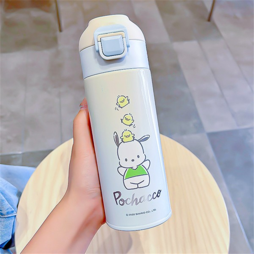 CCmoo Pretty Sanrio Kuromi Çocuk Termos Bardak Kızlar Paslanmaz Çelik 316 Doğrudan Içme Suyu Bardağı Öğrenci Okul Özel Su Isıtıcısı Pacha Köpek Yeş... Suluk Fiyatı