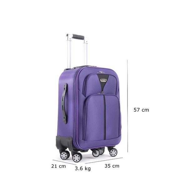 ÇÇS 089 5 Mor Kabin Boy Tekerlekli Valiz Bavul / Valiz Fiyatı