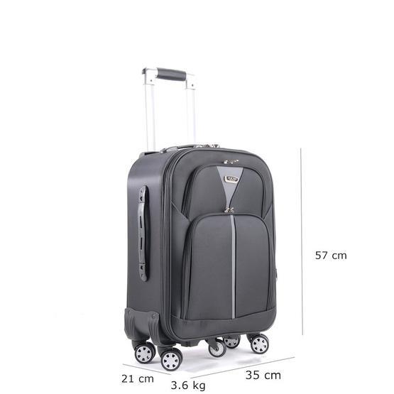 ÇÇS 089 5 Siyah Kabin Boy Tekerlekli Valiz