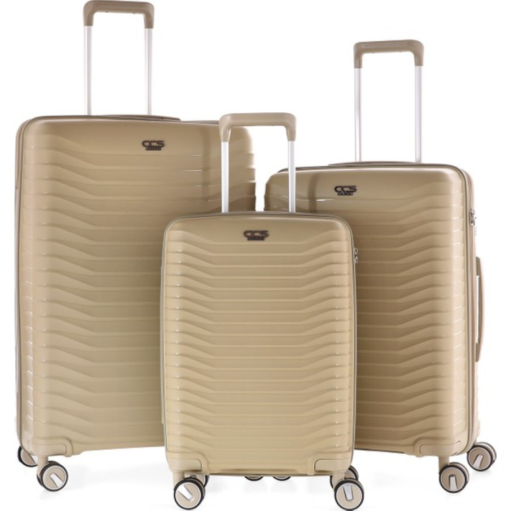 Ççs Bej 5235 Polipropilen 3 Lü Valiz Seti Çanta (Outdoor) Fiyatı