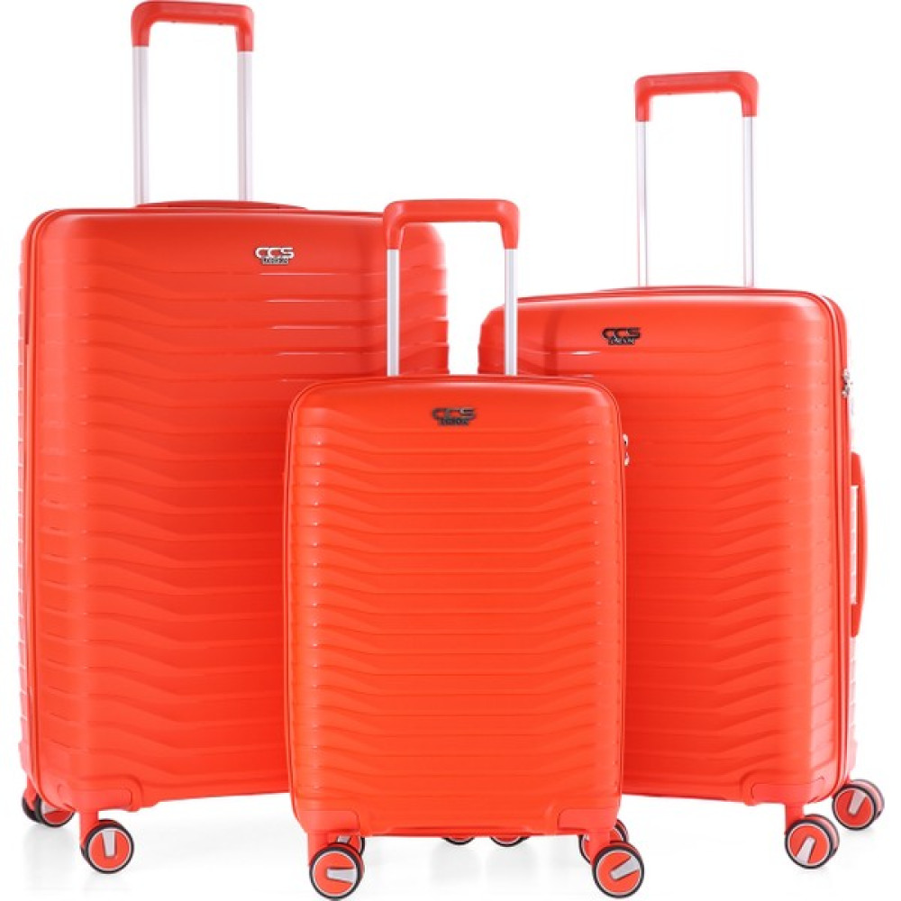 Ççs Turuncu 5235 Polipropilen 3 Lü Valiz Seti Çanta (Outdoor) Fiyatı