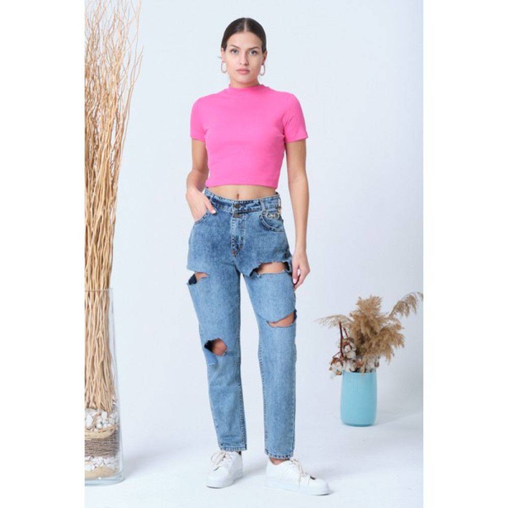 C&D Crop Top Kısa Kollu Bluz Fiyatı