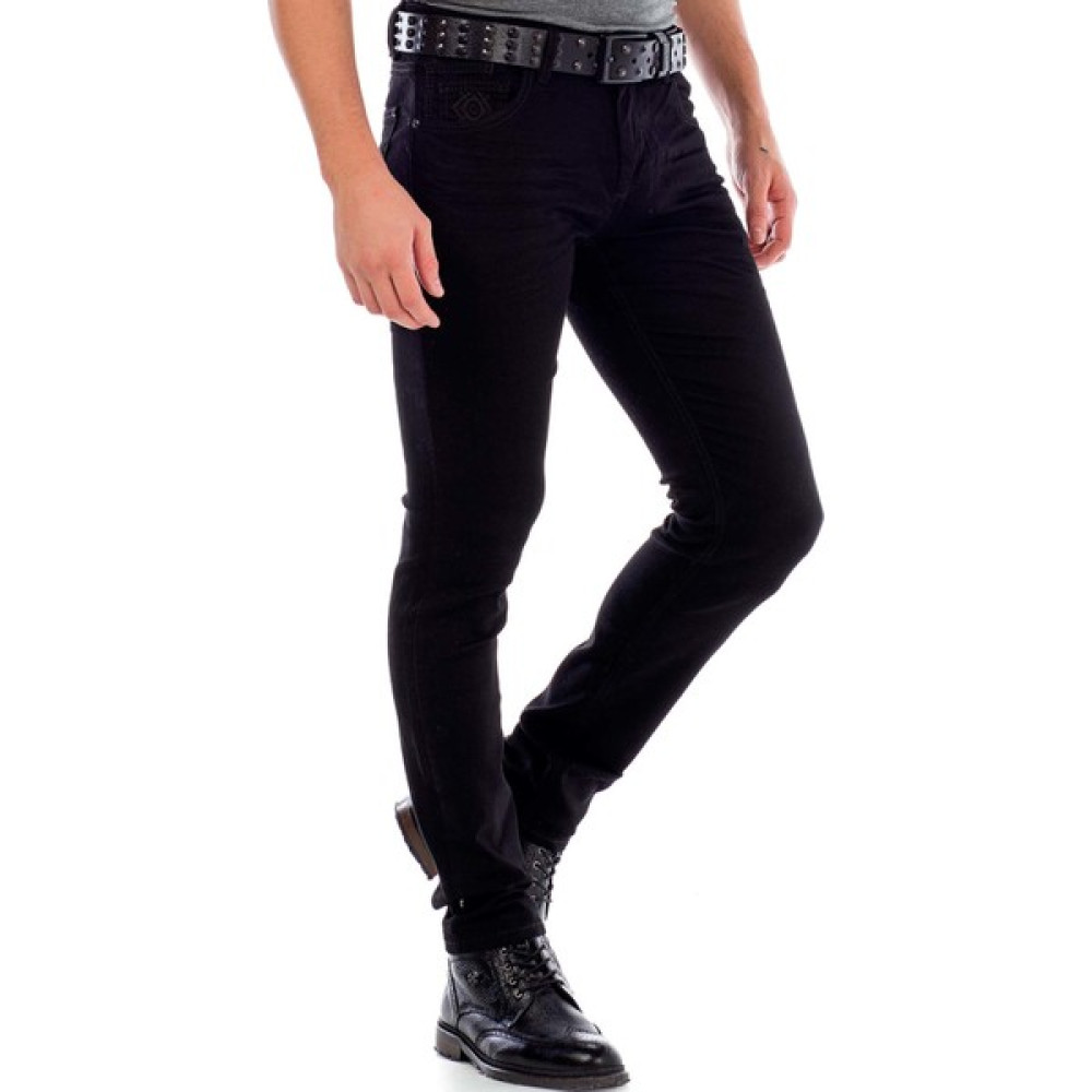CD319A Siyah Slim Fit Rahat Erkek Jean Kot Pantolon Erkek Jeans / Kot Pantolon Fiyatı