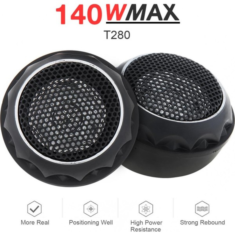 Cdwishbest 1 Çift 140W T280 Dayanıklı Evrensel Yüksek Verimli Mini Dome Araba Tweeter Araba Ses Sistemi Için Hoparlörler (Yurt Dışından) Oto Hoparlörleri & SubWoofer Fiyatı