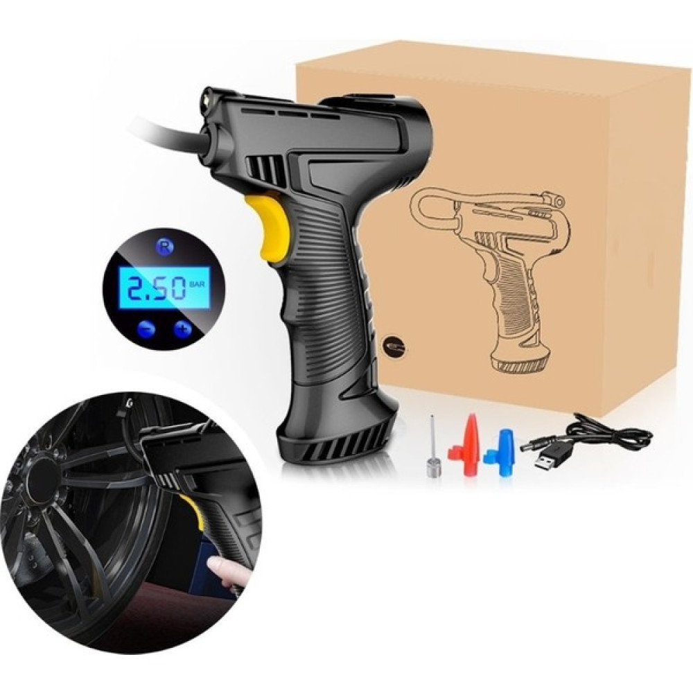 Cdwishbest Dijital Şarj 120W Araba Hava Pompası Taşınabilir Motosiklet Araç Lastik Şişirme Hava Kompresörü Ah Lityum-Iyon Pil ile Güçlendirildi (Yu... Lastikler Fiyatı