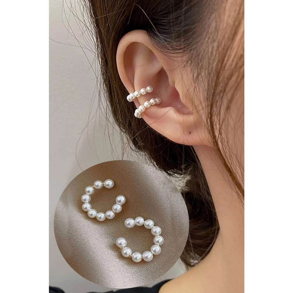 C&E Design Kadın 2li Inci Kıkırdak Küpe Bijuteri Küpe Fiyatı
