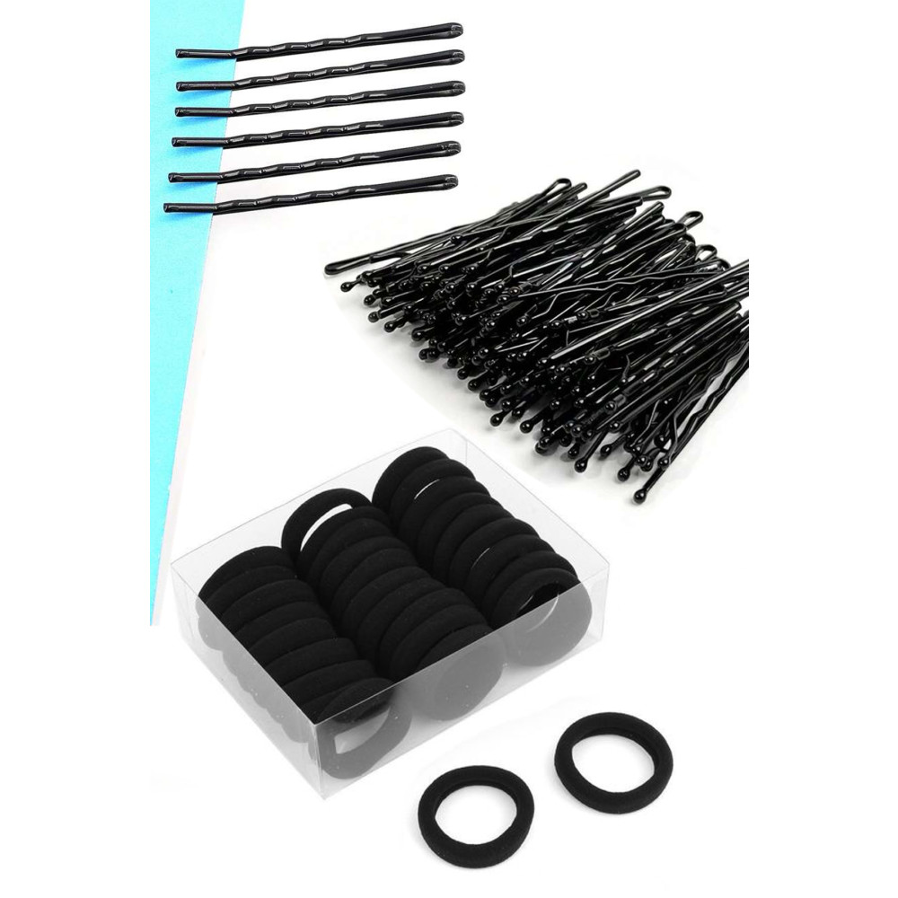C&E Design Siyah Profesyonel Tel Toka Lastik Toka Toplam 100lü Set Toka, Taç & Saç Bandı Fiyatı