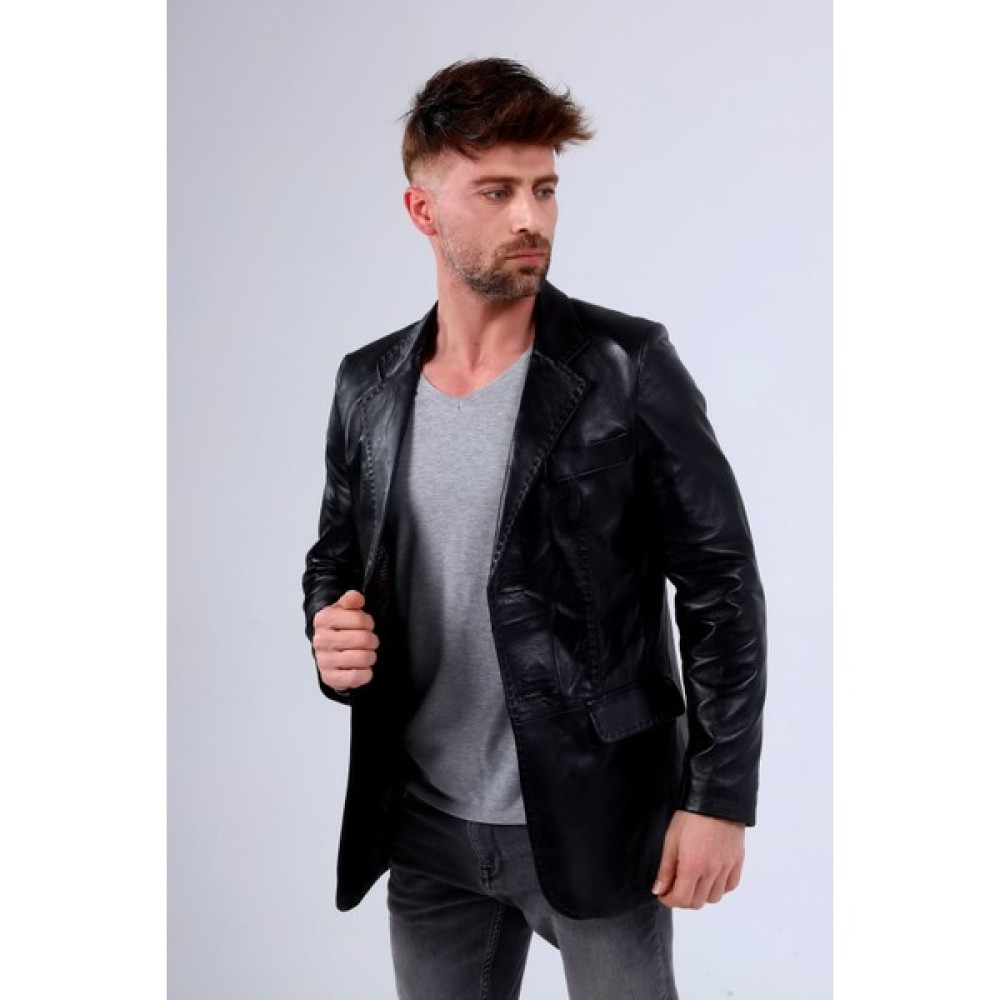 CE-YIL Erkek Deri Blazer Ceket Erkek Ceket Fiyatı