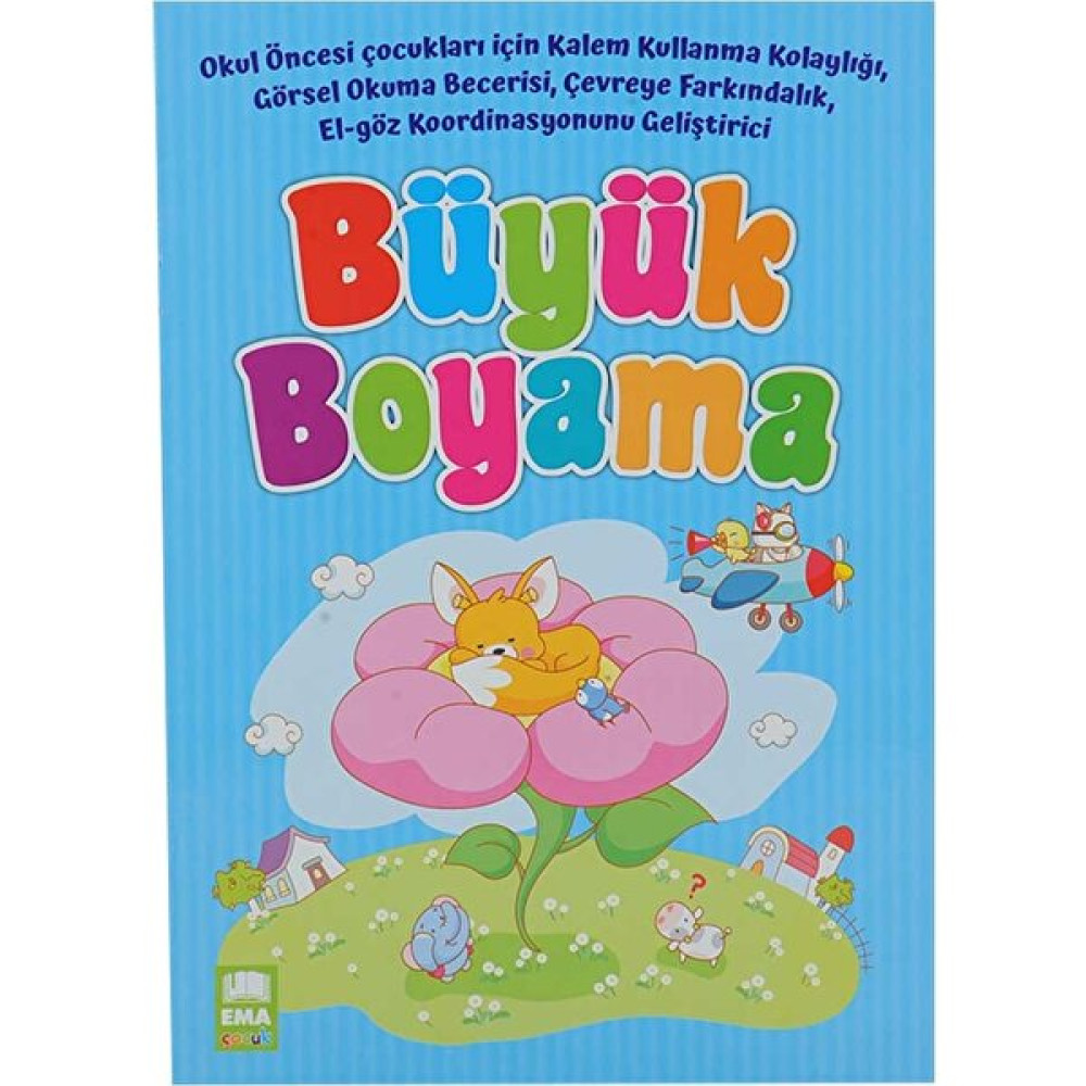 Çebi Toys Büyük Boyama Kitabı Mavi Kapaklı Eğitici Oyuncak Fiyatı