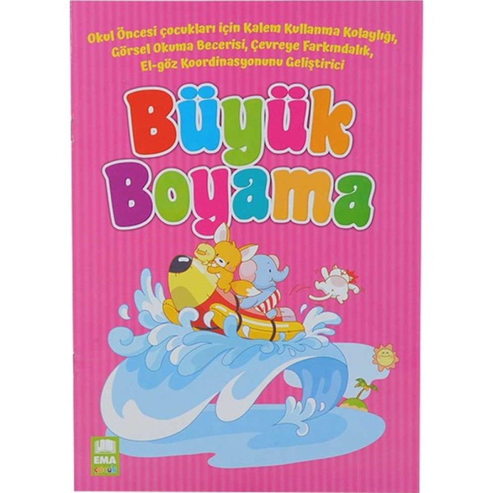 Çebi Toys Büyük Boyama Kitabı Pembe Kapaklı Eğitici Oyuncak Fiyatı