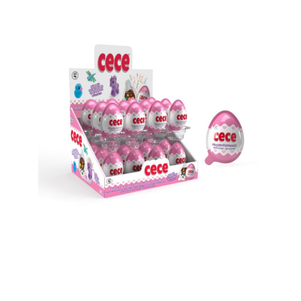 Cece Pvc Oyuncaklı Yumurta Pembe Çikolata ve Gofret Fiyatı