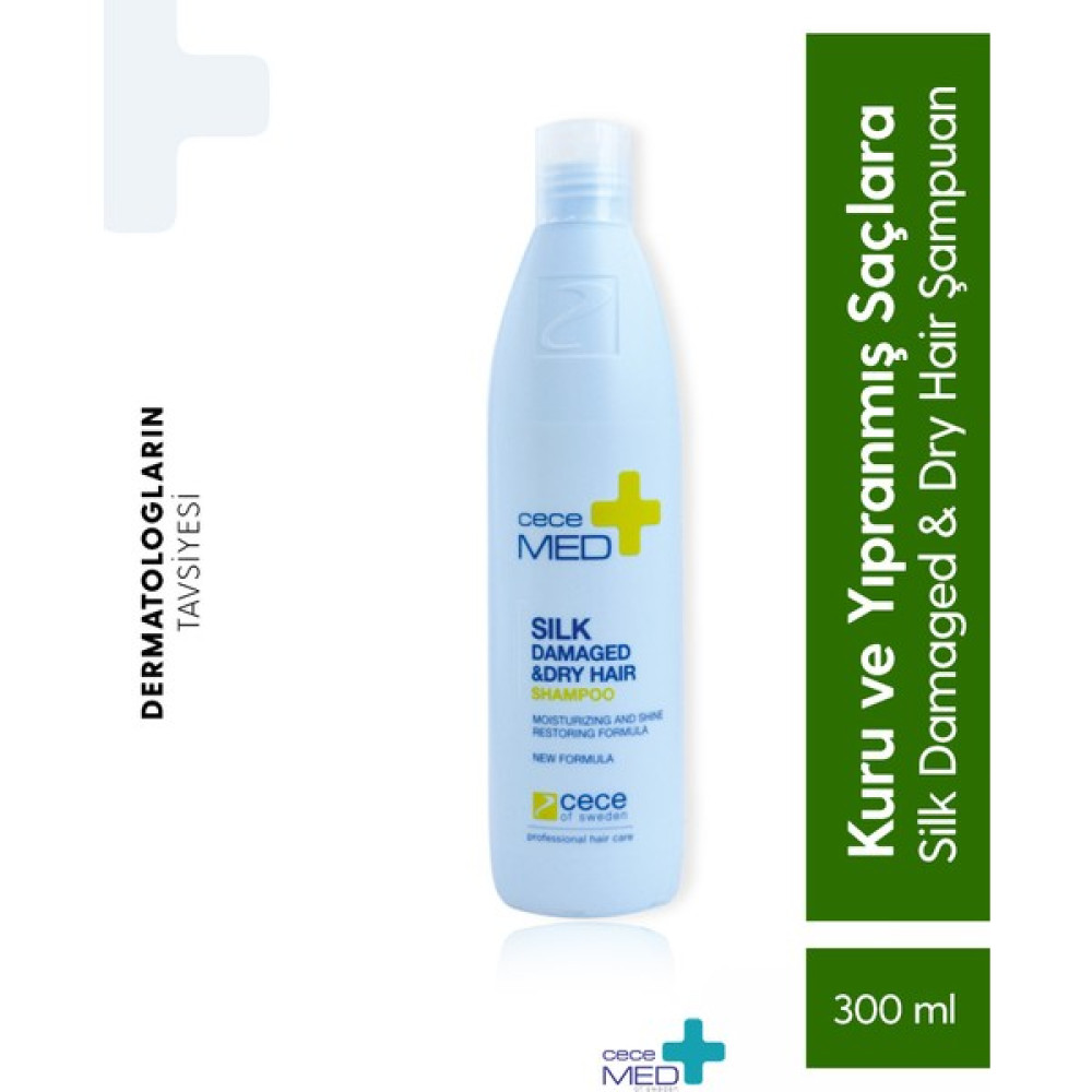 Cecemed Silk Damaged And Dry Hair Shampoo Yıpranmış ve Kuru Saç Şampuanı 300 ml Şampuan ve Saç Kremi Fiyatı