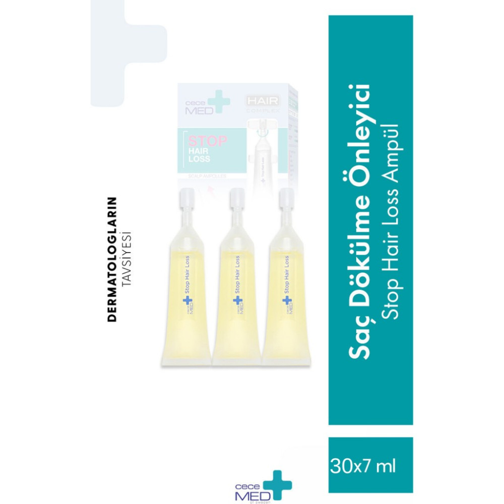 Cecemed Stop Hair Loss Scalp Ampoules Ampül 30 Adet x 7 ml Saç Dökülmesine Karşı Ürünler Fiyatı