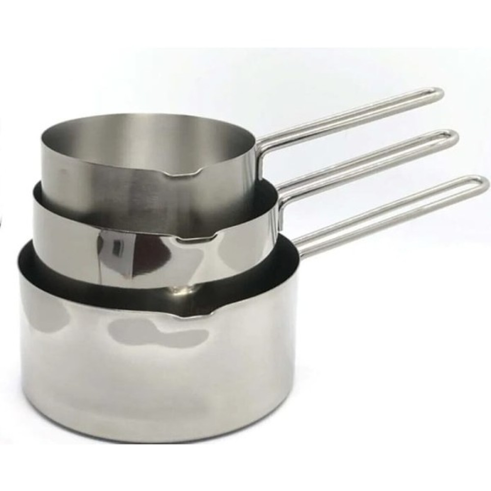 Çeçen Home 3 Lü Set Paslanmaz Çelik Sütlük Ve Sosluk 12 Cm 14 Cm 16 Cm Mutfak Gereçleri Fiyatı