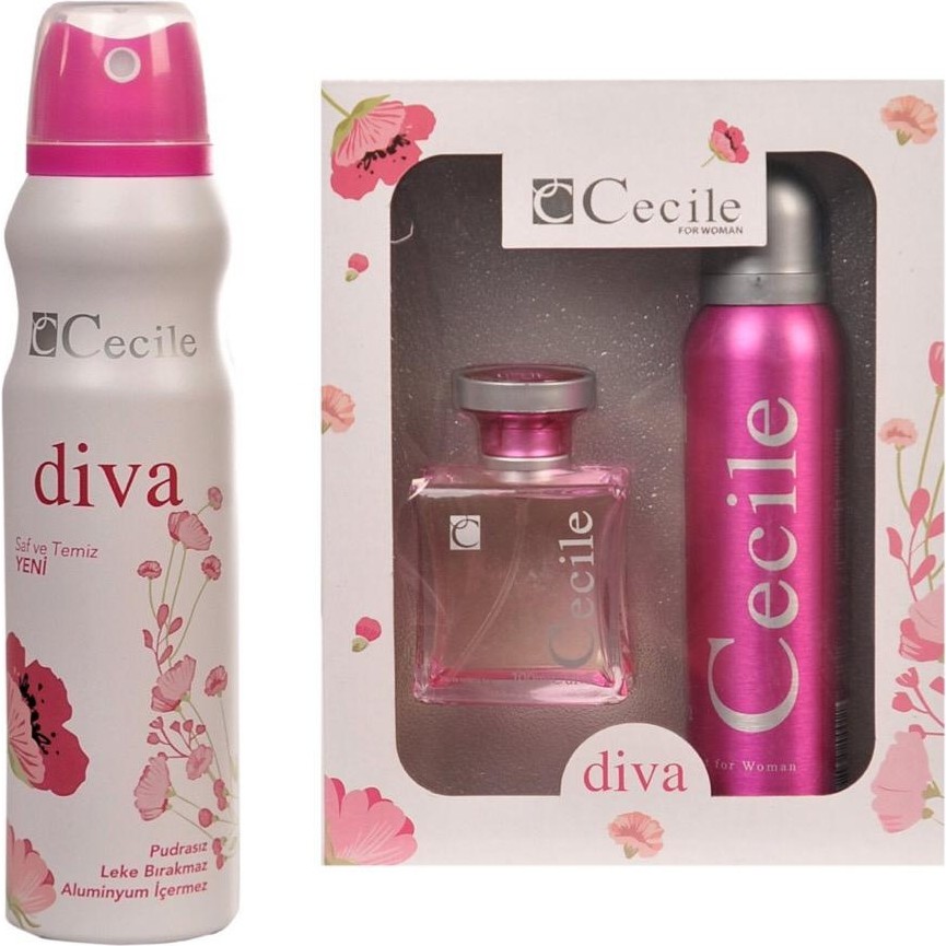 Cecile Diva Kofre Set Alana+ Cecile Diva Deodorant 150 ml Deodorantlar Fiyatı