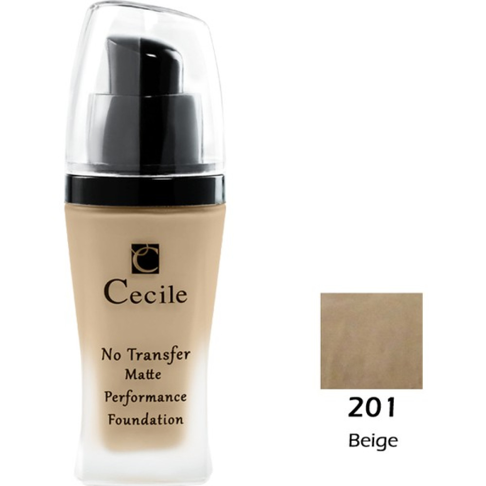 Cecile Mat Fondöten / No Transfer Matte Performance Foundatıon 201 Fondötenler Fiyatı