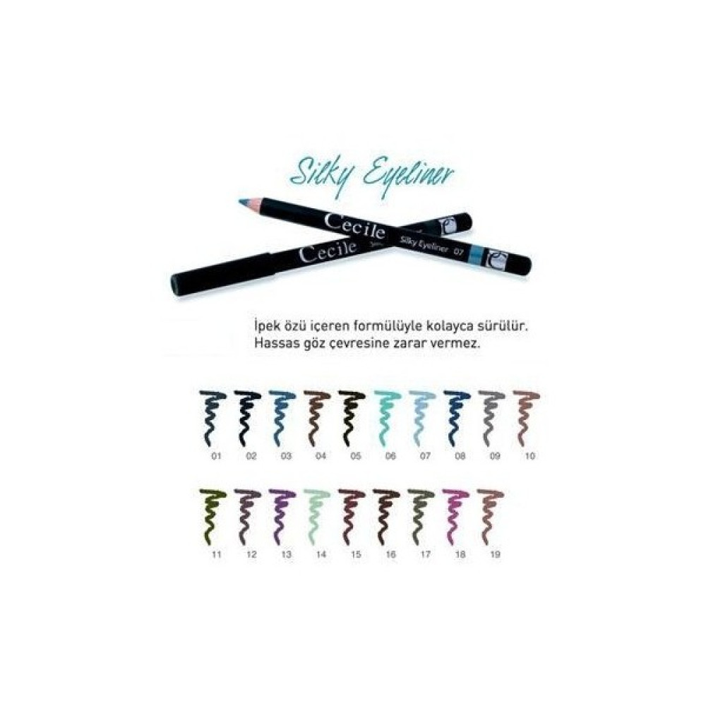 Cecile Silky Eyeliner - Klasik Göz Kalemi - 18 Göz Kalemleri Fiyatı
