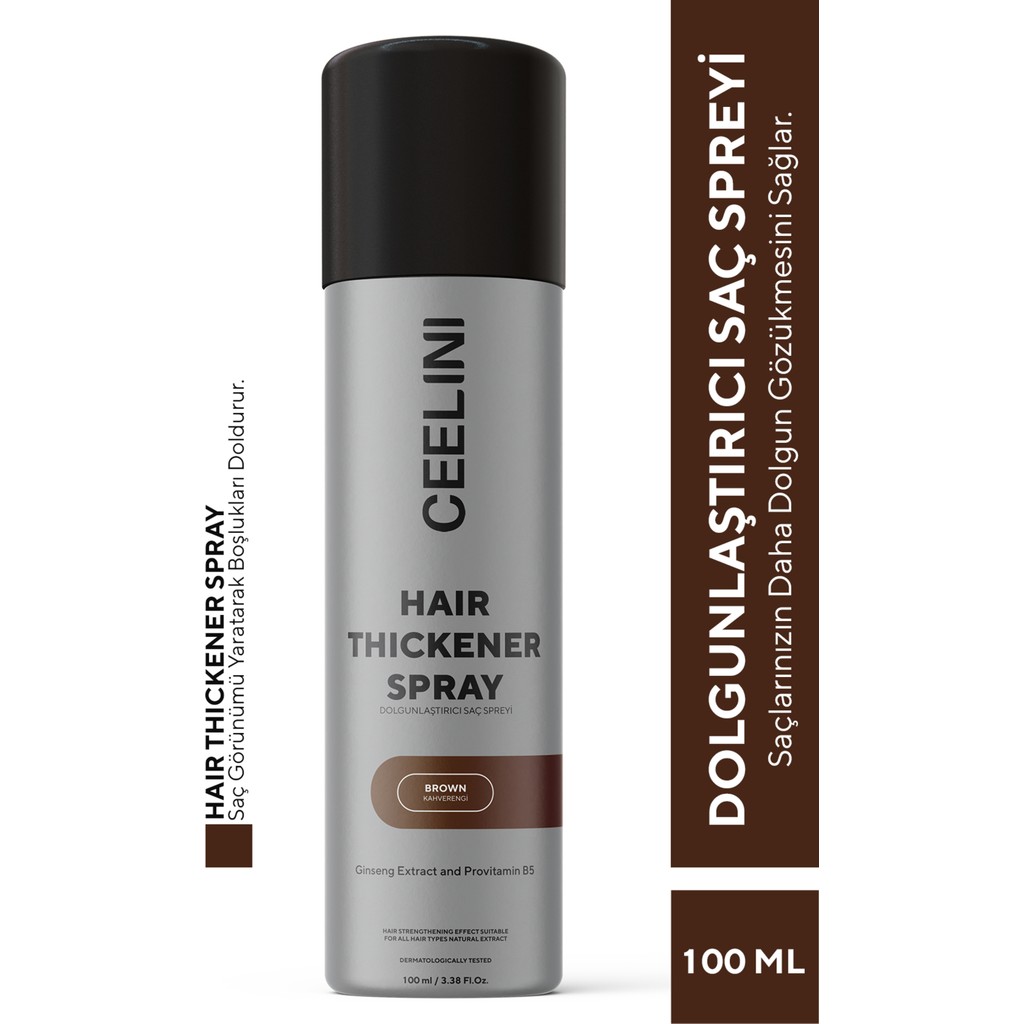 Ceelini Saç Dolgunlaştırıcı Sprey 100 Ml - Kahverengi Saç Şekillendirici Sprey Fiyatı