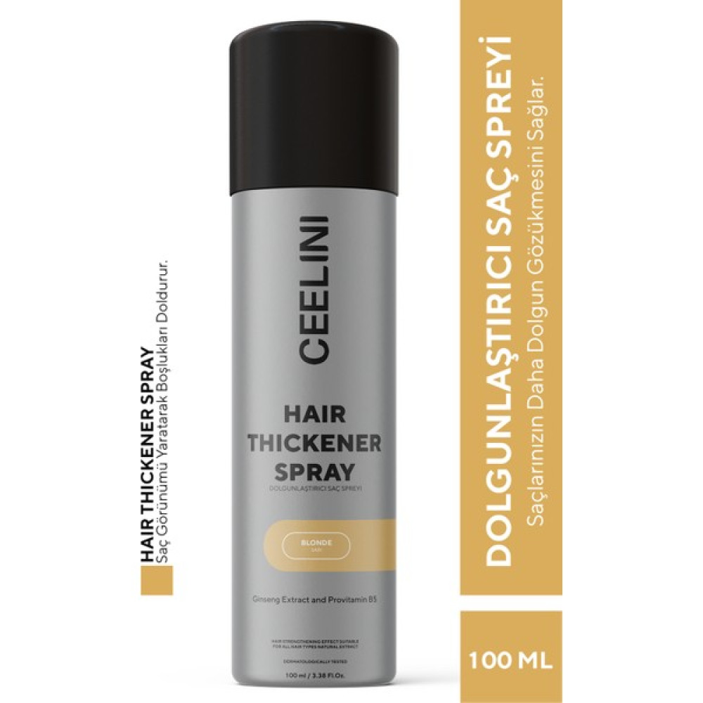 Ceelini Saç Dolgunlaştırıcı Sprey 100 Ml - Sarı Saç Şekillendirici Sprey Fiyatı