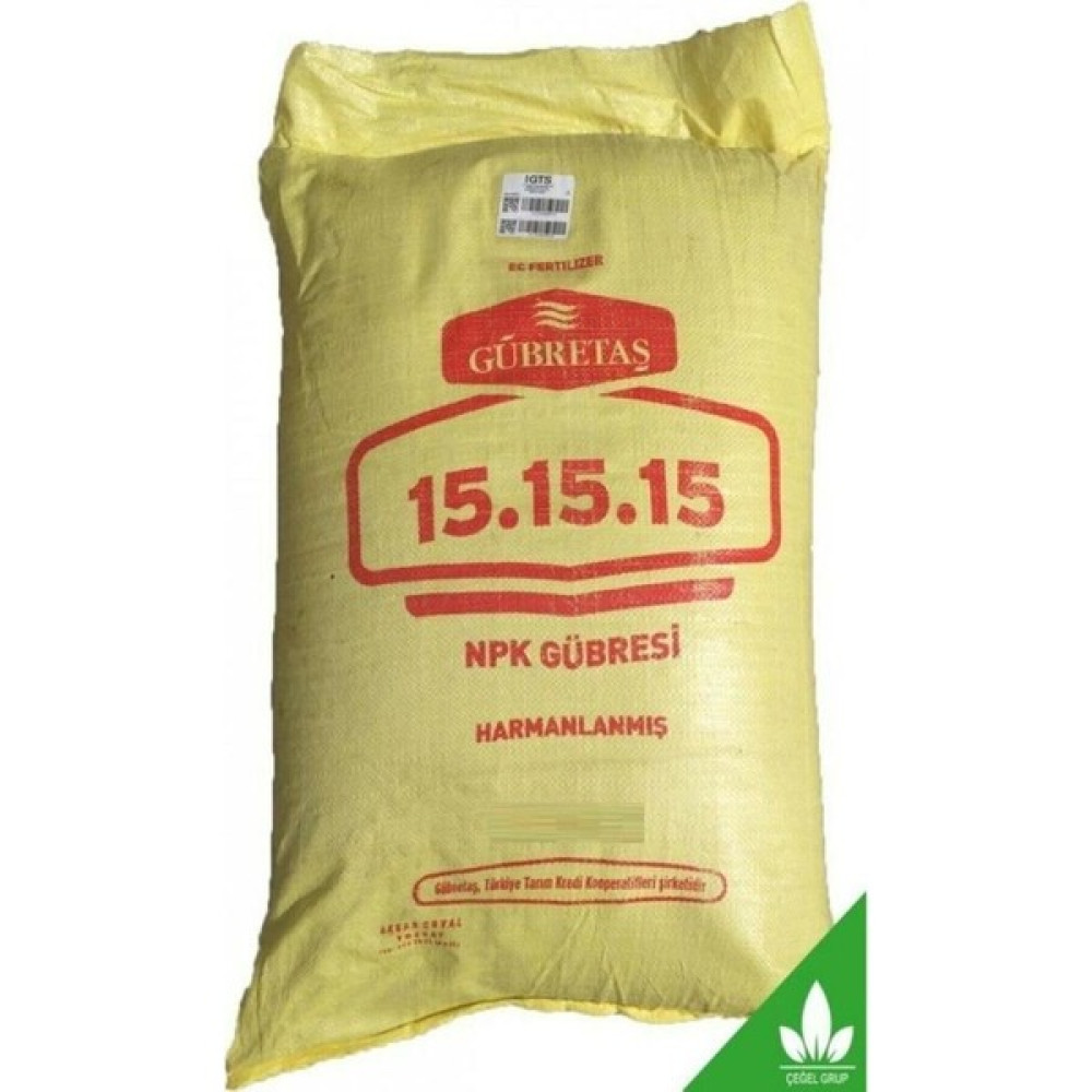 Cegel Ziraat Gübretaş 15 15 15 Kompoze Gübre 50 kg - Şeffaf Gübre Fiyatı