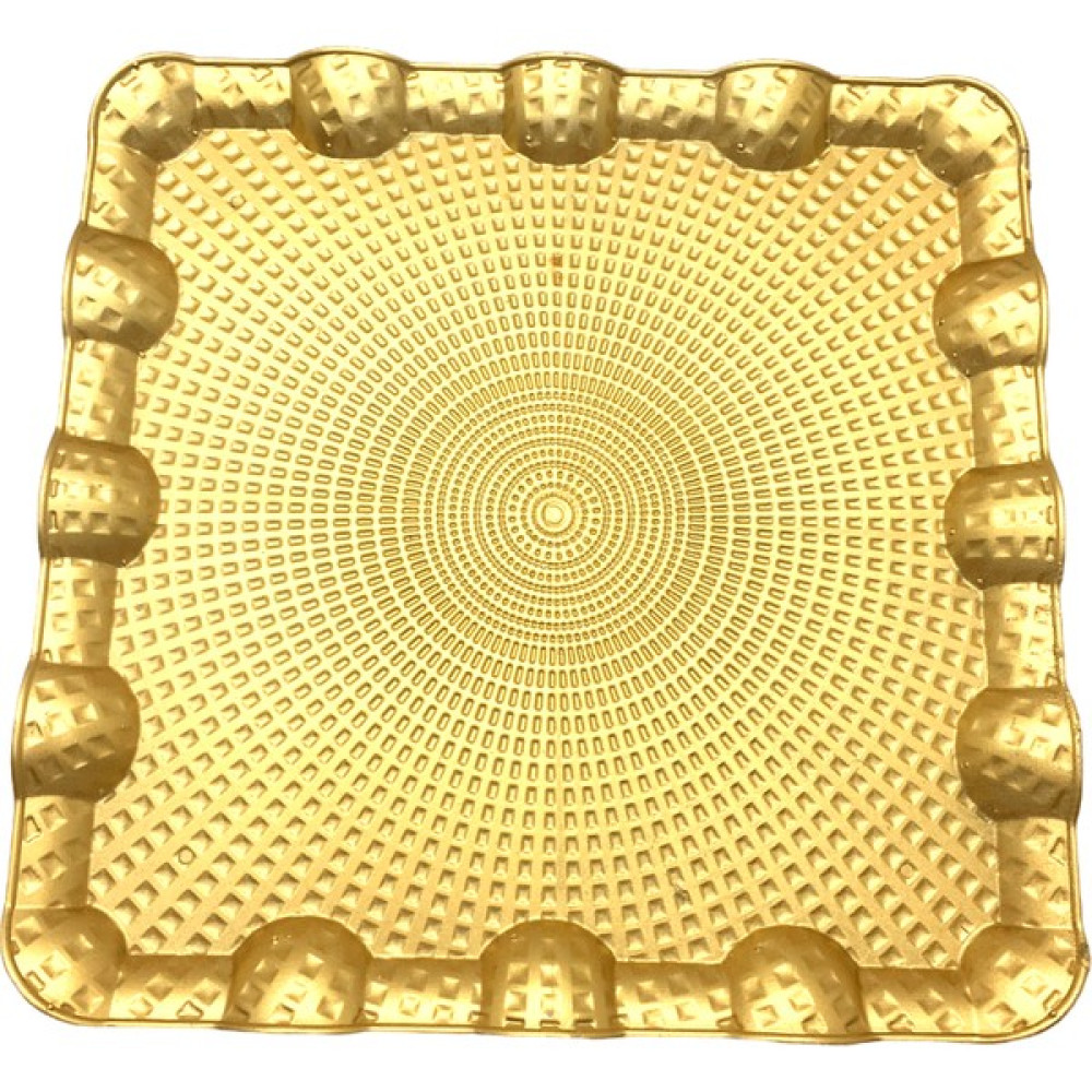 Cekave Küçük Kare Gold Sunum Tepsi Plastik (4202) Servis Tepsisi Fiyatı
