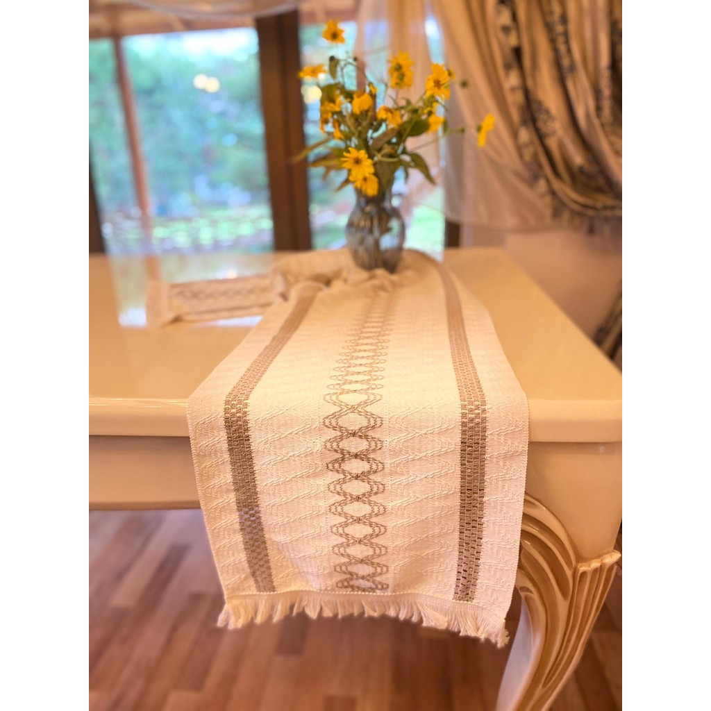 Ceki Home Runner - Beyaz - Açık Kahverengi - 142 x 40 cm SSD / Solid State Drive Fiyatı