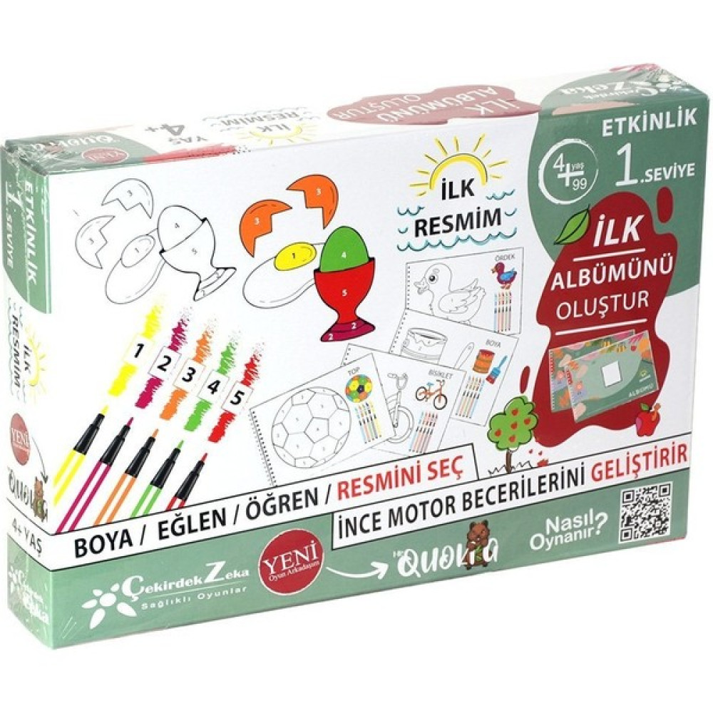 Çekirdek Zeka ZK61 Çekirdek Zeka - Ilk Resmim - Tasarım Seti / +4 Yaş - Renkli Eğitici Oyuncak Fiyatı