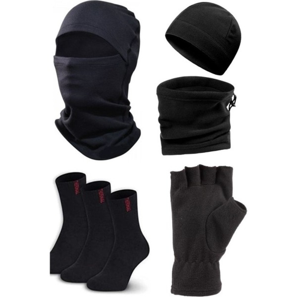 Çekmece 7'li Termal Soğuk Geçirmez Polar Bere Eldiven Boyunluk Çorap Set Bere & Kep (Outdoor) Fiyatı