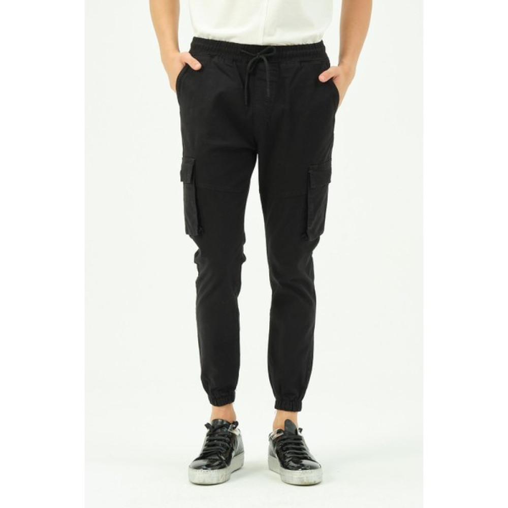 Cekmon Erkek Dar Paça Beli ve Paçası Lastikli Kargo Cepli Pamuklu Jogger Spor Pantolon Erkek Pantolon Fiyatı