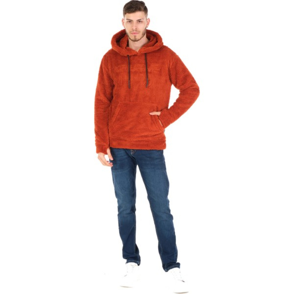 Cekmon Peluşlu Kapüşönlü Önü Baskılı Erkek Sweatshirt Erkek Sweatshirt Fiyatı
