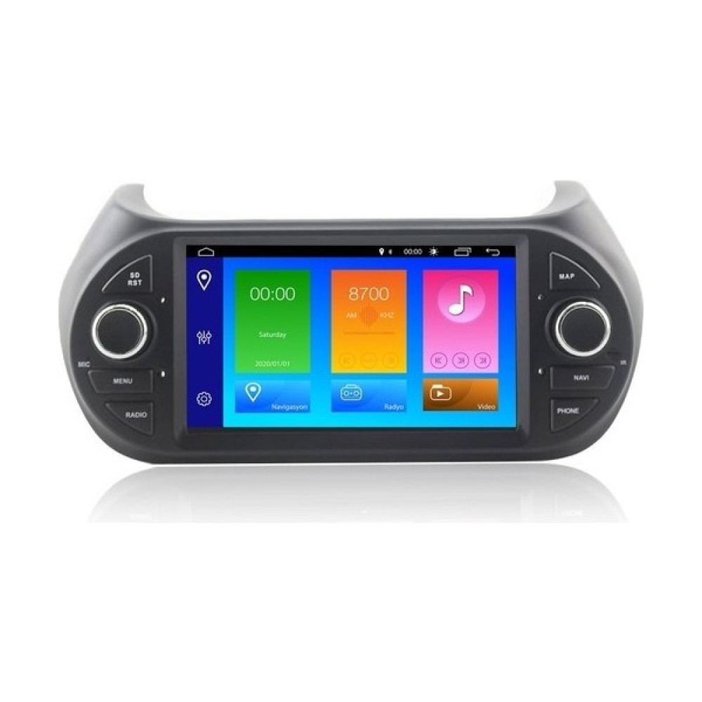 CELALİ TUNİNG Fiat Fiorino (2008-2019) Android 12 Carplay Navigasyon Multimedya - 2GB Ram 16GB HDD - Renkli Oto Görüntü Sistemleri Fiyatı