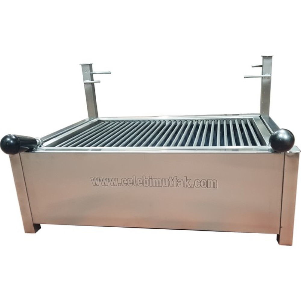 Çelebi Endüstriyel Mutfak Krom Asansörlü Mangal - 65*45*25 cm Bahçe Mangalı & Barbekü Fiyatı