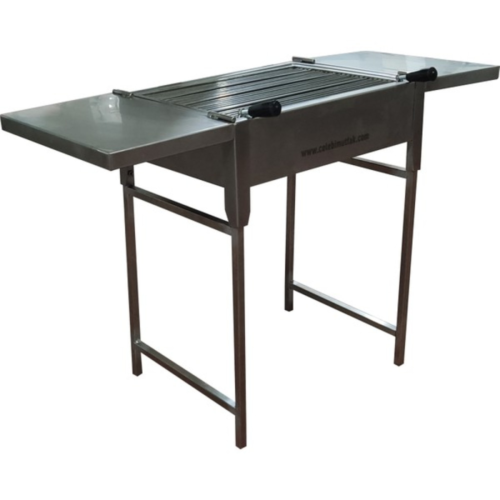 Çelebi Krom Katlanır Mangal - Portatif Ayaklı Bahçe Mangalı - 65 x 45 x 20 cm Bahçe Mangalı & Barbekü Fiyatı