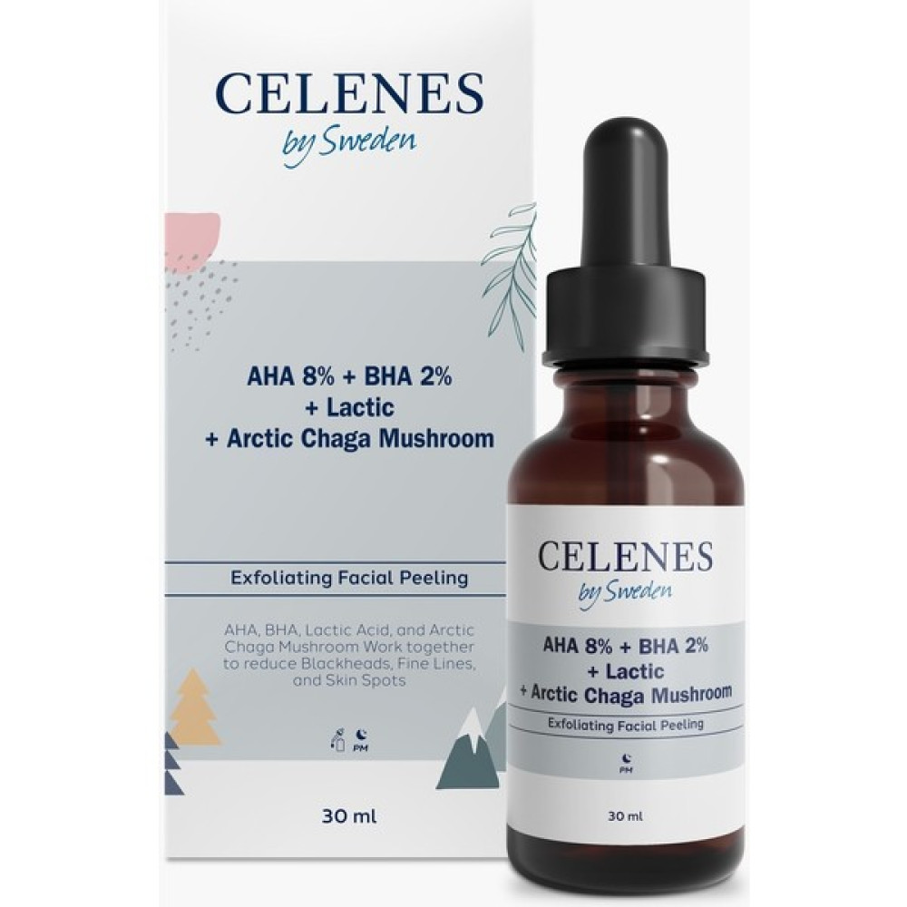 Celenes Aha + Bha + Lactıc + Arctıc Chaga Mushroom Serum 30 ML Anti-Aging / Yaşlanma Karşıtı Fiyatı