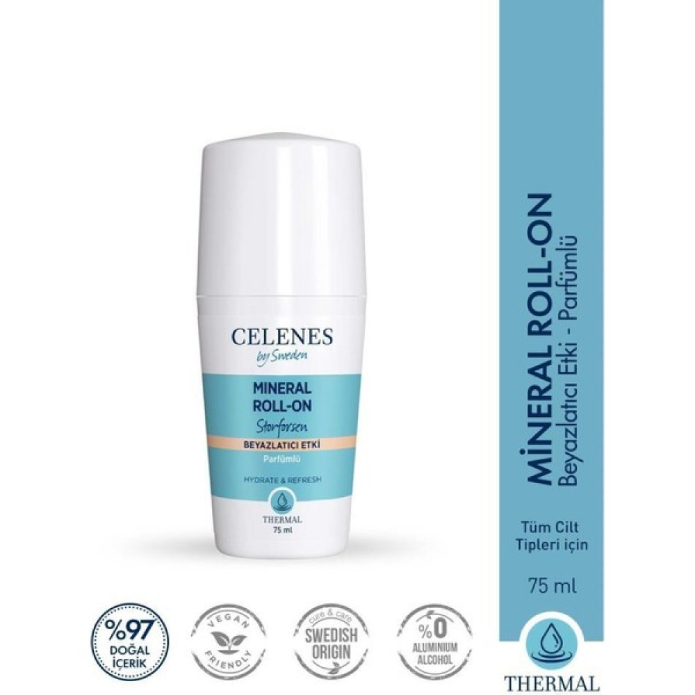 Celenes By Sweden By Sweden Thermal Roll-On Beyazlatıcı Storforsen - 75 ml Deodorantlar Fiyatı