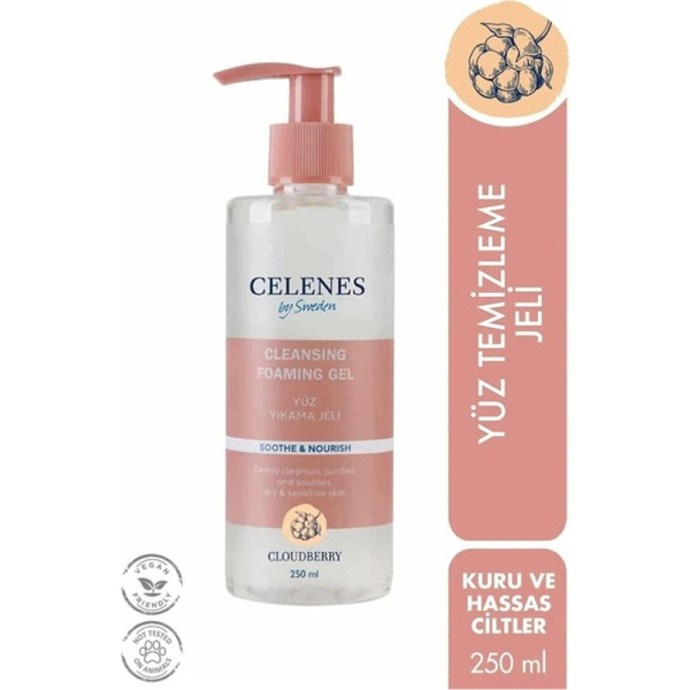 Celenes By Sweden Cloudberry Temızleme Jelı 250M Kuru/hassas Cilt Temizleme ve Peeling Fiyatı